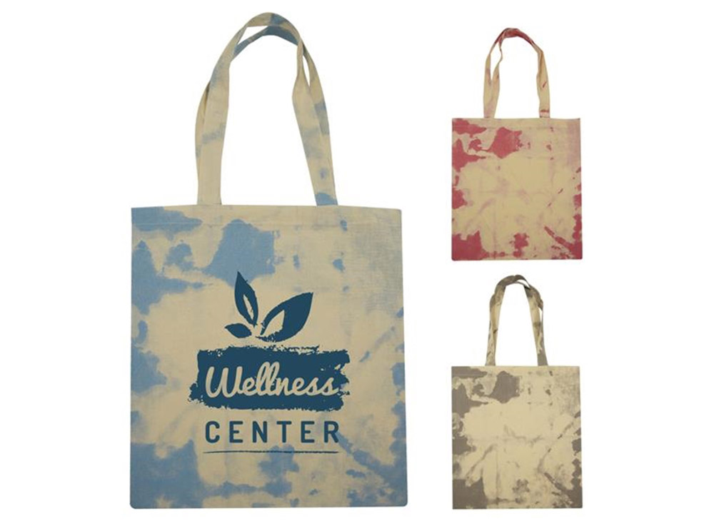 Tie-dye canvas shopping bag