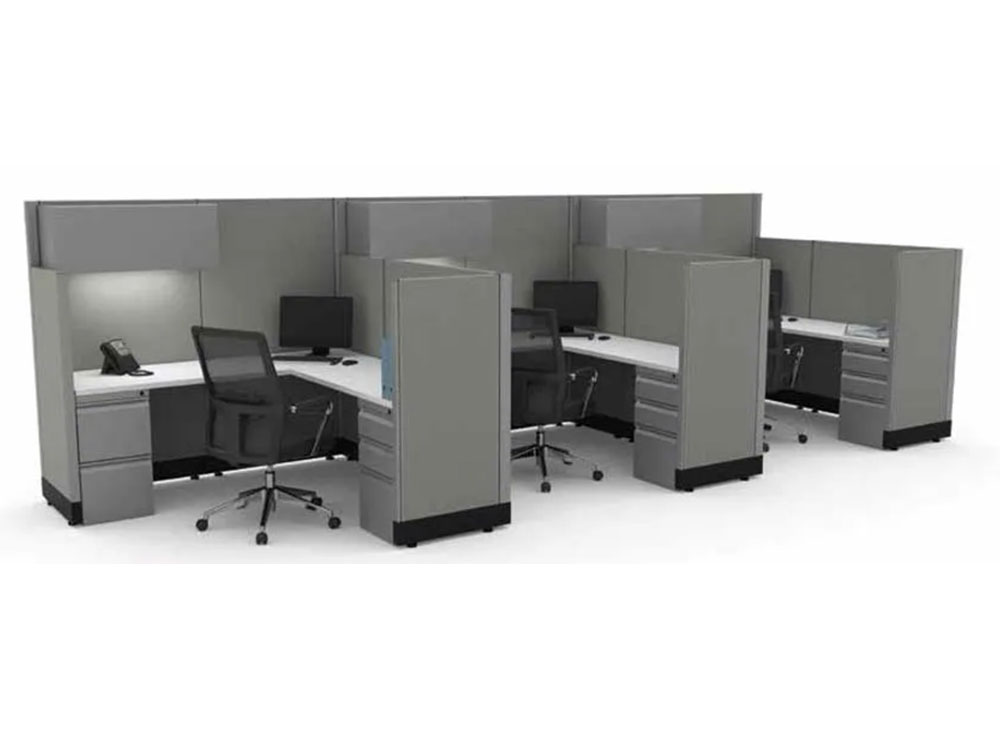 Medium grey work systems / cubicles