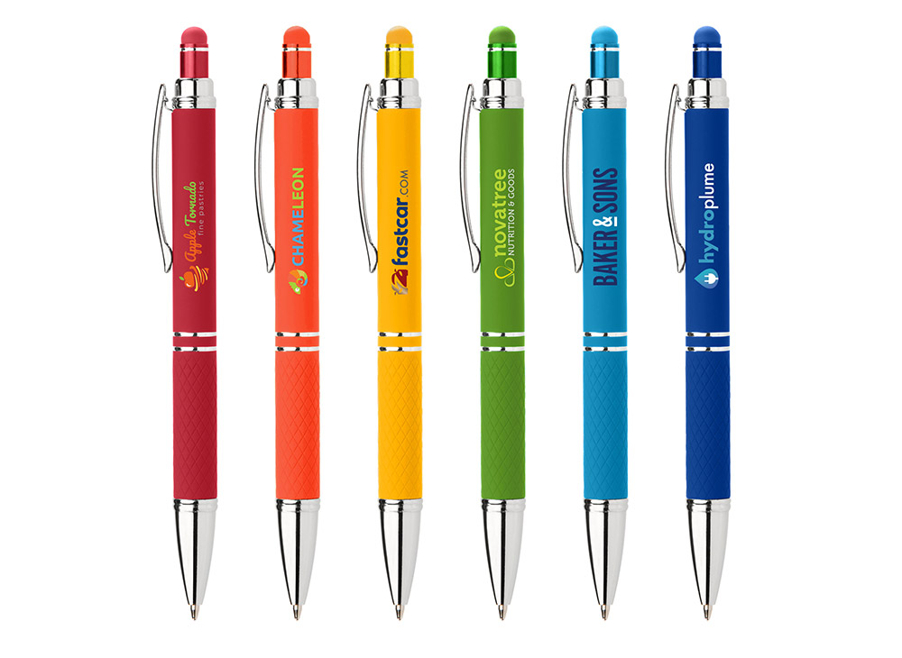 Executive Stylus Pens with bright colors