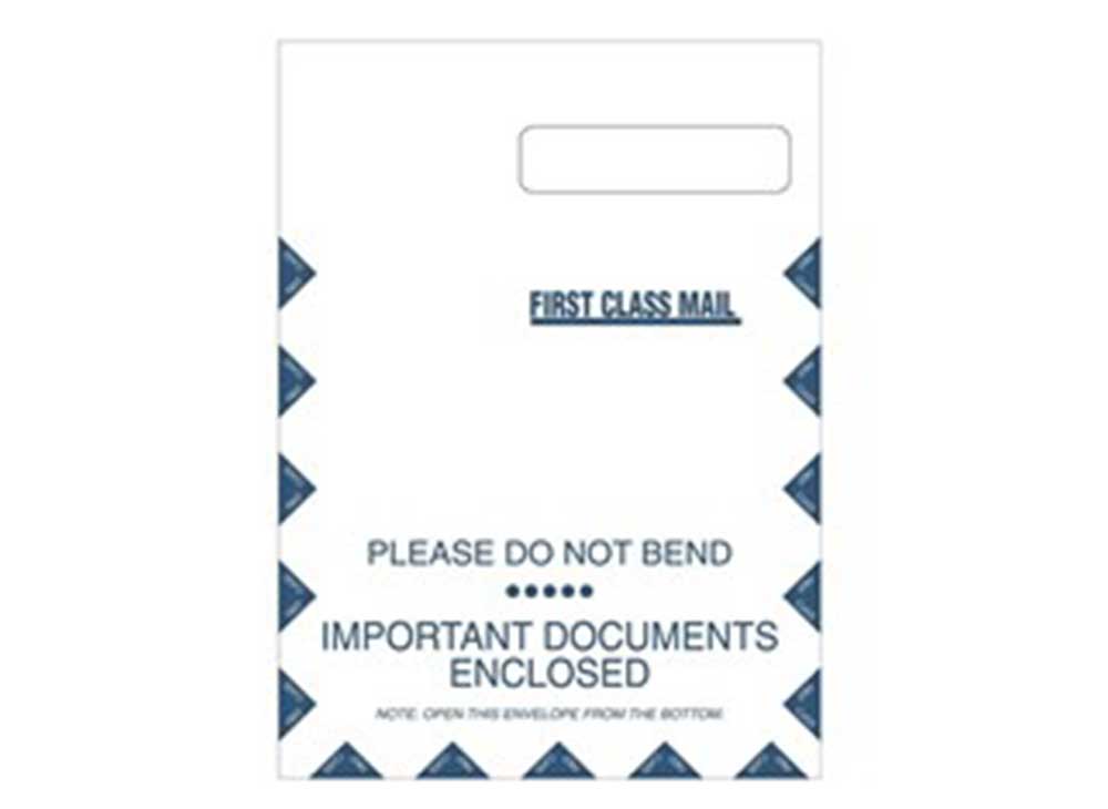 Jumbo UB-04 Envelope, Left Window, Self Seal- BLANK